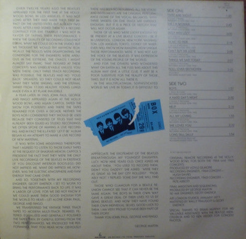 The Beatles At The Hollywood Bowl