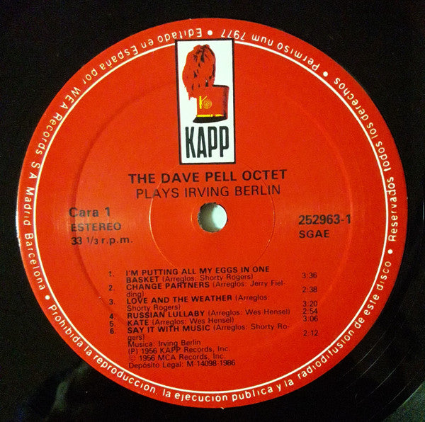 The Dave Pell Octet Plays Irving Berlin