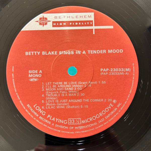 Sings In A Tender Mood