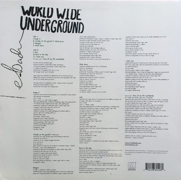 Master Release: Worldwide Underground by Erykah Badu