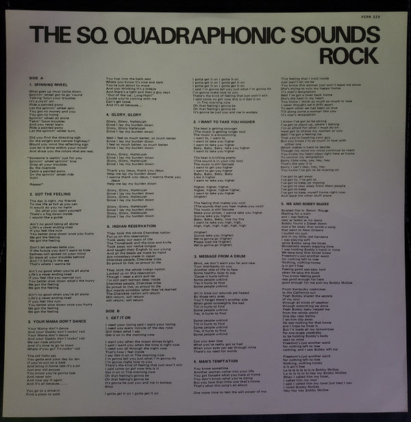 The SQ Quadraphonic Sounds : Rock
