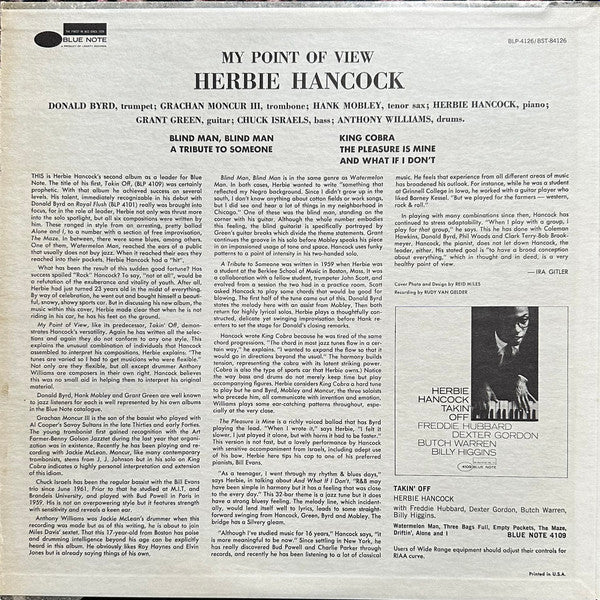 Release: My Point Of View-Vinyl-US-1973-84126, BLP-4126, BST-84126-30945583