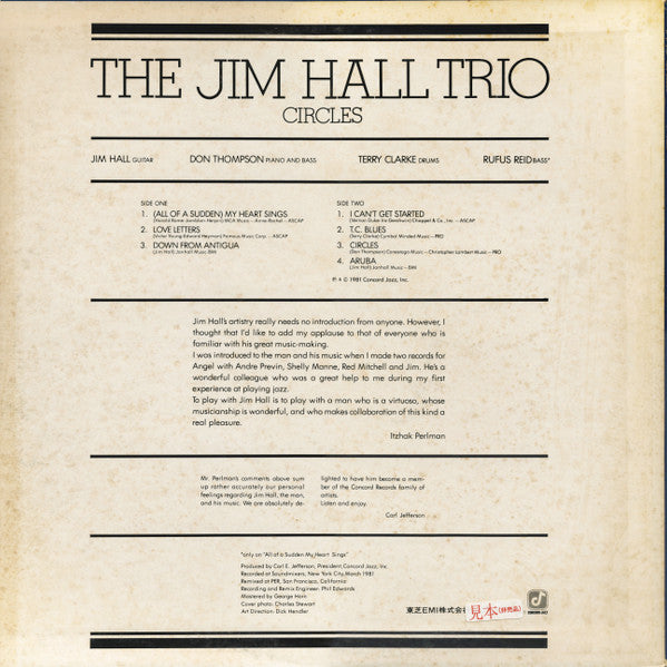 Master Release: Circles by Jim Hall Trio
