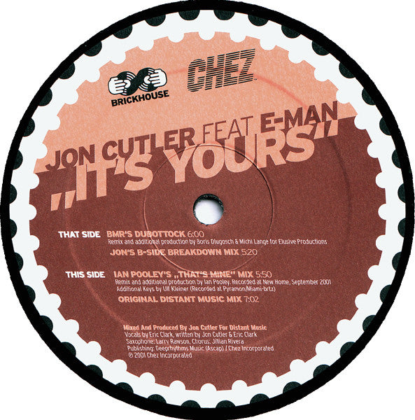 Release: It's Yours-Vinyl-Germany-2002-BH010-61763