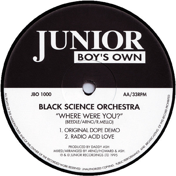 Release: Where Were You?-Vinyl-UK-1995-JBO 1000-34754
