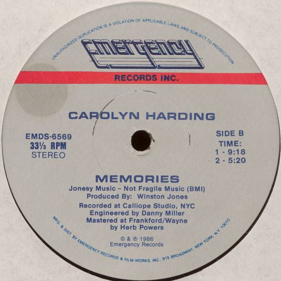 Master Release: Memories by Carolyn Harding