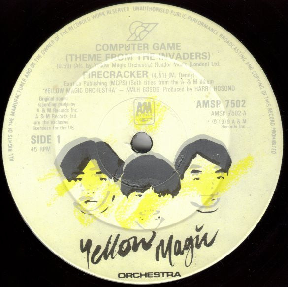Master Release: "Theme From The Invaders" / Firecracker / Technopolis by Yellow Magic Orchestra