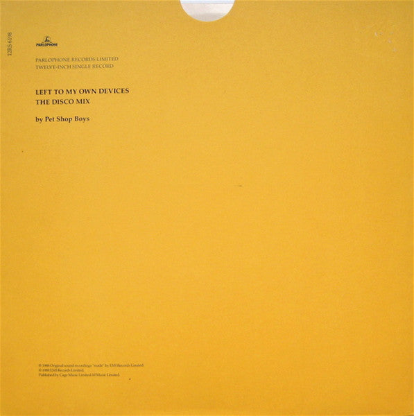 Left To My Own Devices (The Disco Mix)