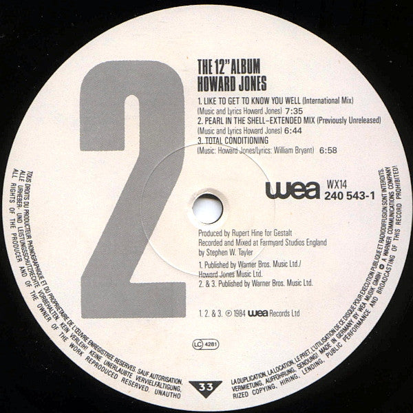 Release: The 12" Album-Vinyl-UK-1984-WX14, 240 543-1-97142