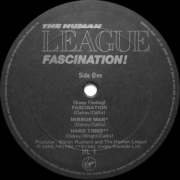 Release: Fascination!-Vinyl-Canada-1983-HL 1-58951