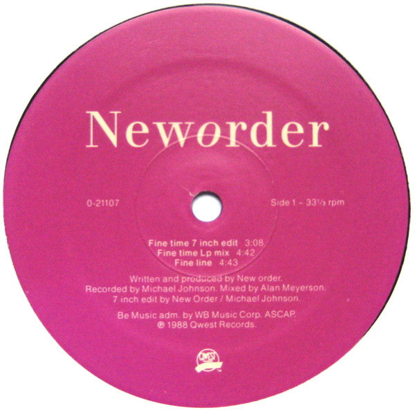 Release: Fine Time-Vinyl-US-1989-0-21107, 9 21107-0-28843