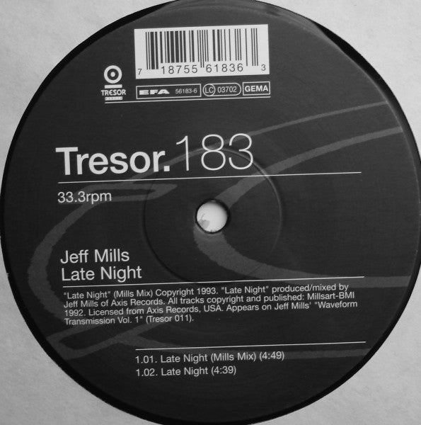 Master Release: Late Night (Archiv #04) by Jeff Mills
