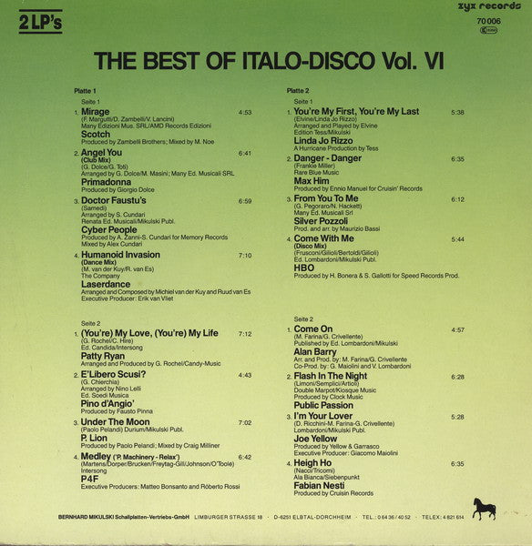 The Best Of Italo-Disco Vol. 6