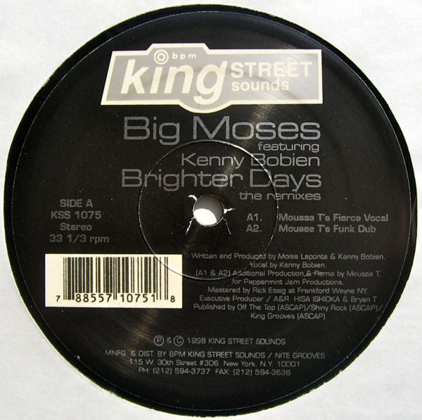 Release: Brighter Days (Remix)-Vinyl-US-1998-KSS 1075-14897