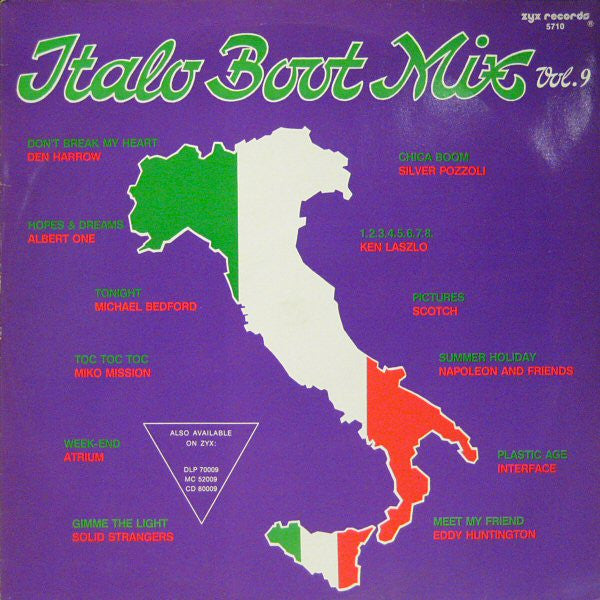 Release: Italo Boot Mix Vol. 9-Vinyl-Germany-1987-5710, ZYX 5710, ZYX REC 5710-23272