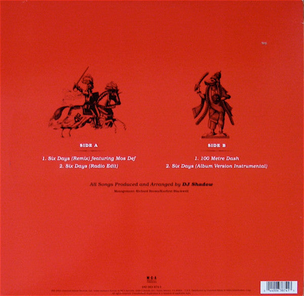 Master Release: Six Days by DJ Shadow