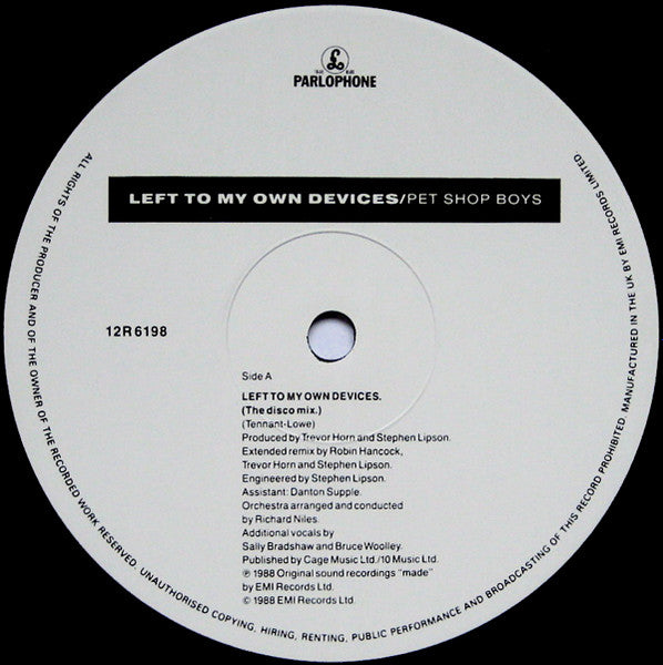 Left To My Own Devices (The Disco Mix)