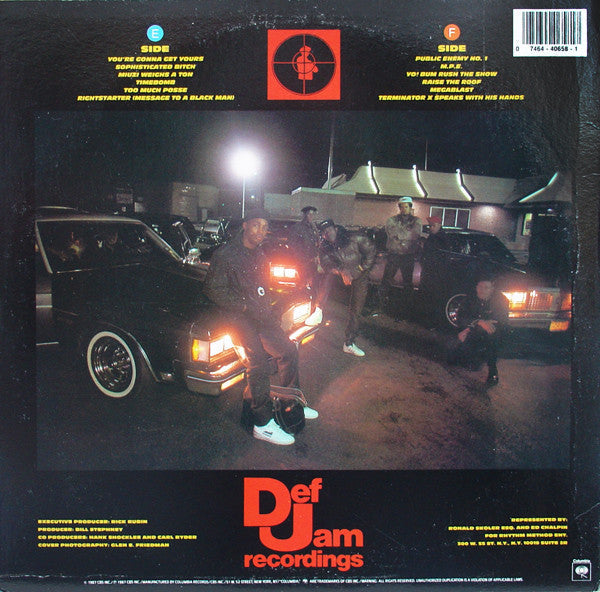 Release: Yo!  Bum Rush The Show-Vinyl-US-1987-FC 40658, BFC 40658, FC 40658, BFC 40658-86634