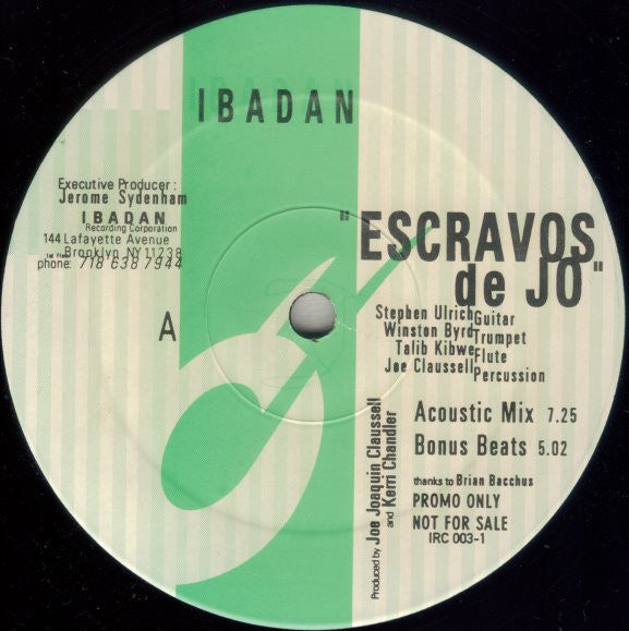 Release: Escravos De Jo-Vinyl-US-1997-IRC 003-1-58810