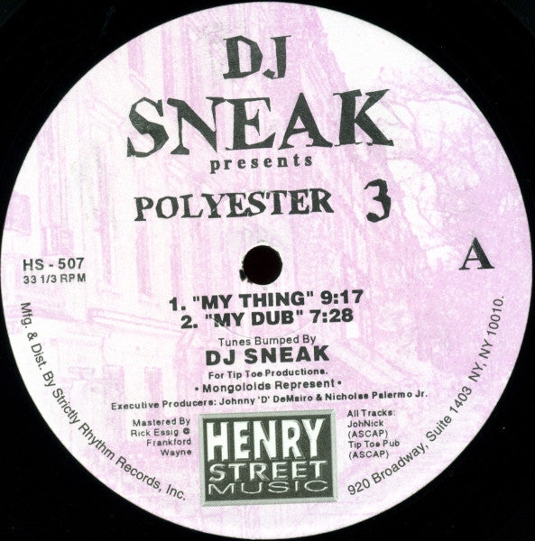 Master Release: Polyester 3 by DJ Sneak
