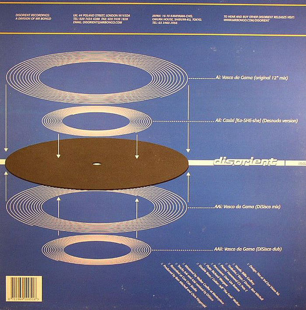 Release: Vasco Da Gama-Vinyl-UK-1999-SUSHI 18-60943