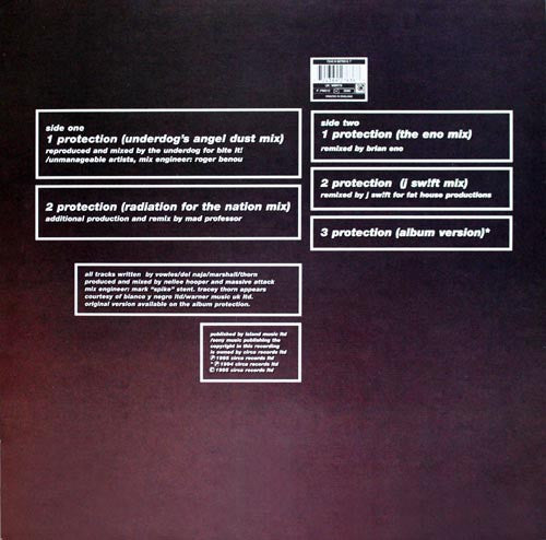 Release: Protection-Vinyl-UK & Europe-1995-WBRT 6, 7243 8 92763 6 7, WBRT6, wbrt 6-60180