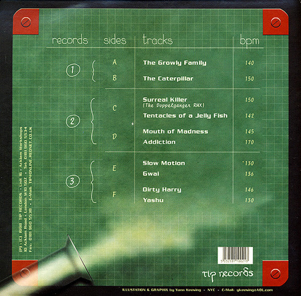Release: The Growly Family-Vinyl-UK-1998-TIPLP021, TIP LP 21-91797