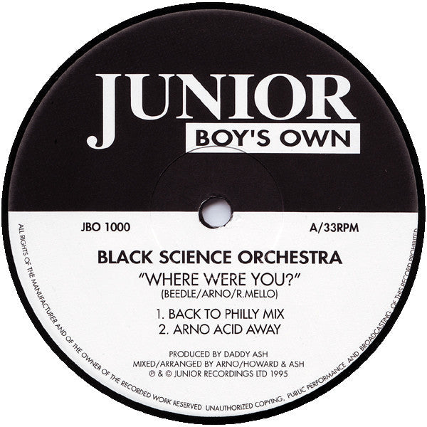 Release: Where Were You?-Vinyl-UK-1995-JBO 1000-34754