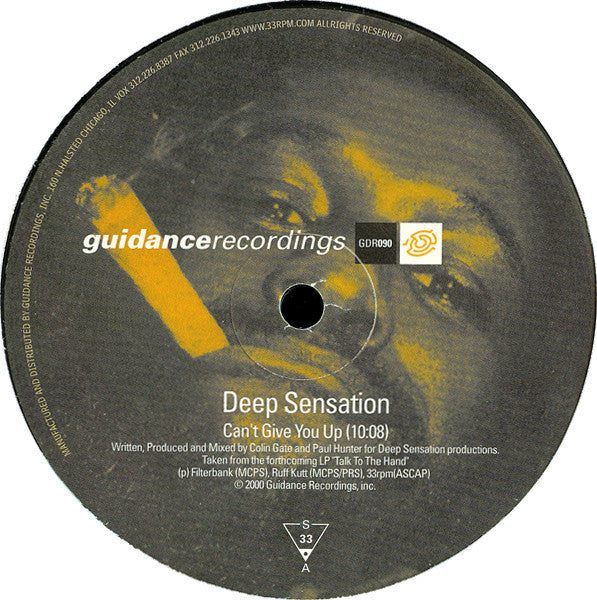 Master Release: Can't Give You Up by Deep Sensation