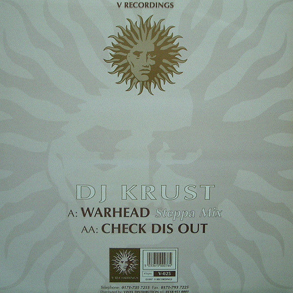 Master Release: Warhead (Steppa Mix) / Check Dis Out by Krust