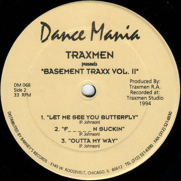 Release: Basement Traxx Vol. II-Vinyl-US-1994-DM 068-1585